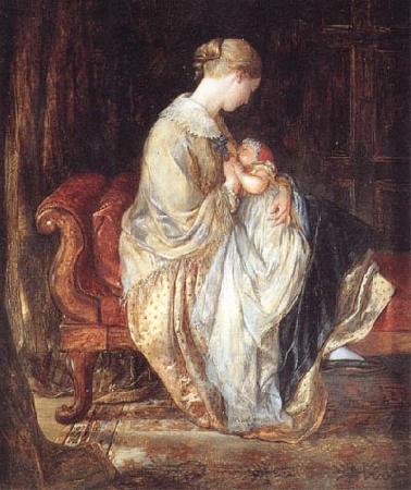 Charles west cope RA The Young Mother oil painting image